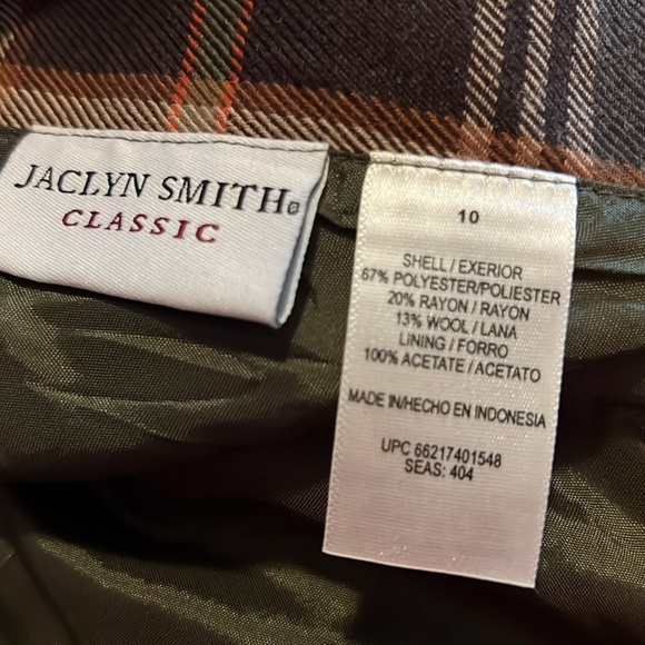 Vintage Equestrian Brown Hunter Green Tartan Plaid Skirt - Picture 4 of 4